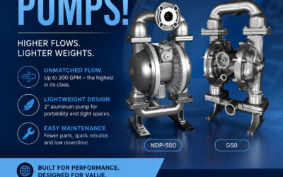 Yamada Introduces New 2-Inch AODD Pumps for Higher Flow and Lower Maintenance